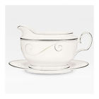 037725353166 Noritake Platinum Wave 18 Oz Gravy Boat With Tray