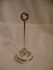 04164 Grace Simons Rare Stainless Steel Bee Honey Dipper Stand With