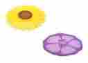 1102 5902 Charles Viancin Sunflower And Hibiscus Lid 9 Set Of 2 7432104164150