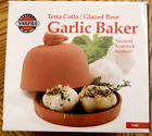 1158 Norpro New Large Terra Cotta Garlic Baker Non Stick Glazed Base Roaster 028901011581