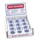 13211bpro Mini Measure Glass Measuring Cups Blue Display Of 686497132129