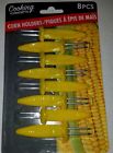 1457371501 Cooking Concepts New Pack Of Corn Cob Holders Yellow Plastic