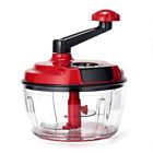1535413 Red Manual Crank Food Processor Chopper Mincer Blender 789971535413