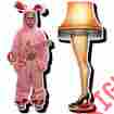 18196 Nmr Dist America New Set Of 2 A Christmas Story Chunky Magnets Ralphie Fishnet Leg Lamp 841110162642