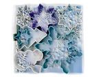 1894b Cookie Snow Winter Snowflake 7pc Holiday Plastic Set Cutter Polyresin