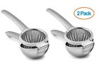 18azdl6 Chef S Star Jumbo Ss Citrus Juice Press Lemon Lime Orange Squeezer Non-stick Dishwasher 2 Pa 848441039698