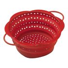 20108 Red Large Colander Rikon Kuhn Collapsible