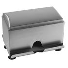 237 Tablecraft Stainless Steel Sided Straw Dispenser Silver 727875070180