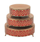 7586471 23980 Cole Grey Metal Mosic Piece Cake Stand Set 758647239801