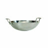 6358350 24260 Bull Traditional Stainless Steel Wok With Round Bottom 635835242600
