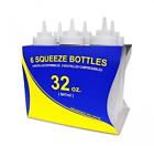 26269 New Star Foodservice Wide Mouth Plastic Squeeze Bottles 639713026269
