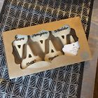 2634830 Pottery Barn Ceramic Cheese Markers Set Bleu Brie Cheddar Gouda