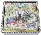 2884-c Mariposa New In Original Box Elephant Beaded Napkin 808813145495