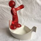 3017536 Koziol Luigi Spoon Rest Kitchen Decoration Transparent Red 4002942108536