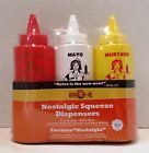 40196x Squeeze Bottle Set Ketchup Mustard Condiment Plastic Nostalgic 076903401961