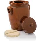 4260589770541 German Fermenters Fermenting Pot Brown Fermentation Jar Crock