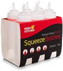 43188-164350 Fresh Kitchen Premium Plastic Squeeze Bottles By Pack Of Ounce