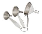 7817233 43813 Harolds Kitchen Mini Funnel Set Stainless Steel Pcs 781723438133