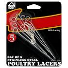 0241316 46560 Hoan Stainless Steel Poultry Lacers With The Lacing 024131465606