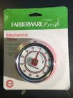 5127340 Farberware Protek Mechanical Timer With Magnetic Back Red Free Shipping