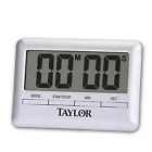 5846 Taylor Ultra Thin Digital Timer Silver 077784011805