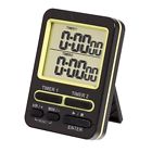 5880-21  Taylor Dual Event Digital Timer Clock Black Kitchen 077784029701