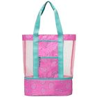 638241272803 Pink Paisley Mesh Tote Multi Color Girls