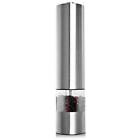 709996639637 Sharper Image Battery Operated Lighted Peppermill Stainless Steel