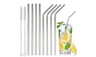 7132894464682 Waloo New Stainless Steel Drinking Straws Bent Or