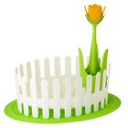 7295 Vigar Flower Dish Cutlery Drainer Set With Silicone 7109927088023