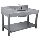 6993008 73151 Rds Aluminum Fish Table With Sink 699300731518