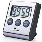 7339699558312 Poit Stainless Steel Digital Kitchen Timer With Super