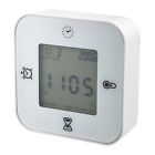 802-770 Ikea Klockis Clock-thermometer-alarm-timer White 707152648226