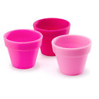 8053-fu Fusionbrands Petitepot Silicone Pinch Bowl Set Of Fuchsia 891078001743