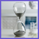 902402b Sand Filled Min Hourglass Grey Free Shipping Home 626404235055