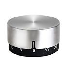 A-timer60-r Yomekoly Kitchen Timer Manual Magnetic Stainless Steel Mechanical 710525344007