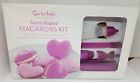 A45760 Mastrad Silicone Heart Shaped Macaron Kit Piece Set Piping Bag