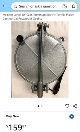 02252022 Always-quality Mexican Large 10 Inch Cast Aluminum Electric Tortilla Maker Commercial Restaurant