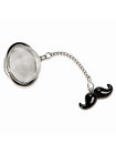 American Chateau Pop-art 5 Metal Stainless Steel Black Mustache Loose-leaf Mesh Infuser Tea Ball 063713252166