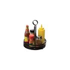 Fwc89 American Rnd Coil 8 Holder Metalcraft Condiment " Flat Black