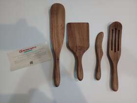 51218 As Seen On Tv Mad Hungry Wka 4-piece Premium Acacia Wood Spurtle Set