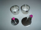 Ateco 4 Piece Round Food Molding Set Pink Desserts Appetizers Salads 014963049501