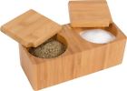 Az5982efc975704-us Imported Trademark Innovations Bamboo Salt And Pepper Box 799422582507