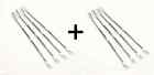 B-002662-x2 Norpro 801 Stainless Steel Seafood Forks Picks Silver Set Of 8 639725906955