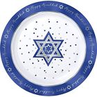 B073p9d9cr Amscam Hanukka Hanukkah Round Plastic Plate Cm
