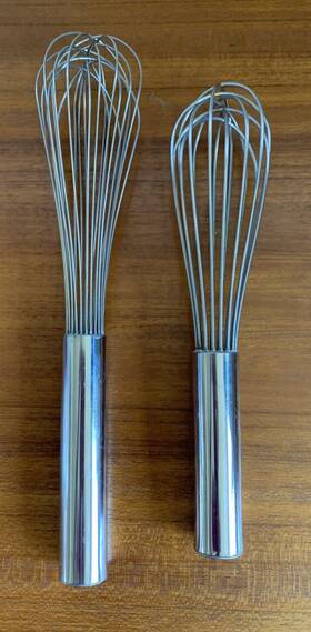 931183a Bakers & Chefs Two 2 And Stainless Steel Whisks