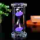 Bck44187 Szat 30 Minutes Hourglass Sand Timer Romantic Crystal Sandy Clock With Purple 723260233802