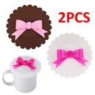 Bdk9103324 Unbranded Silicone Bowknot Cups Cover Lids Coffee Mug 956325865070
