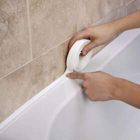 Beliefluo 445035126197 Caulk Tape Bathroom Corner Caulking Self-adhesive Sealing Used Fo