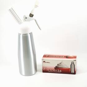 Best Whip 850296000990 500ml Whipped Cream Dispenser And 23 Co2 Charger Cartridges 8 Grams